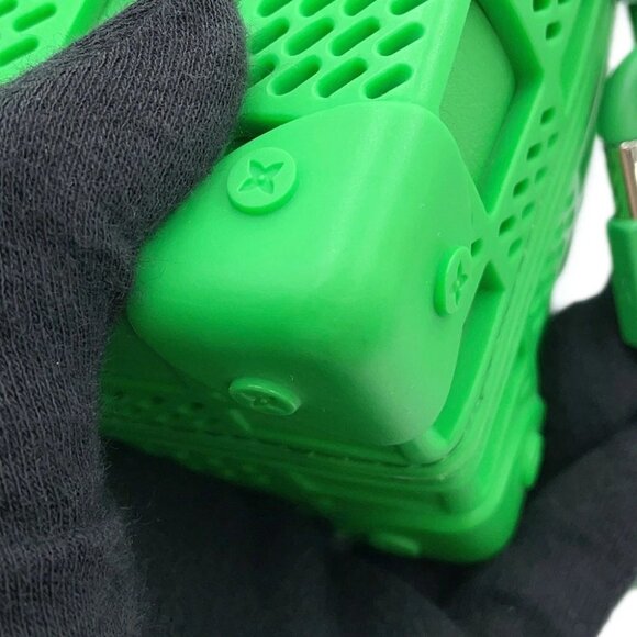 LOUIS VUITTON Mini Soft Trunk Rubber Green - Picture 8 of 14
